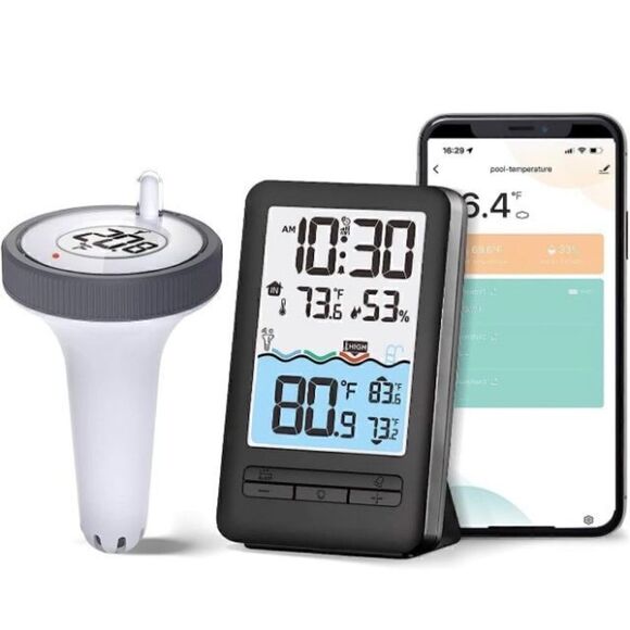 Wireless WiFi Pool Thermometer - Picture 1 of 6